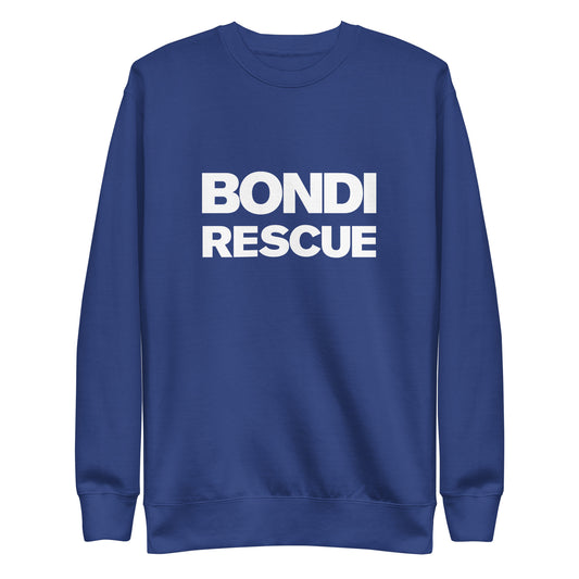 Classic Bondi Rescue Unisex Premium Sweatshirt Alternate Logo